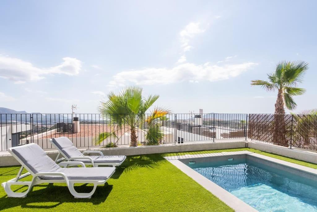 Casa Con Piscina Privada Polop Exterior foto