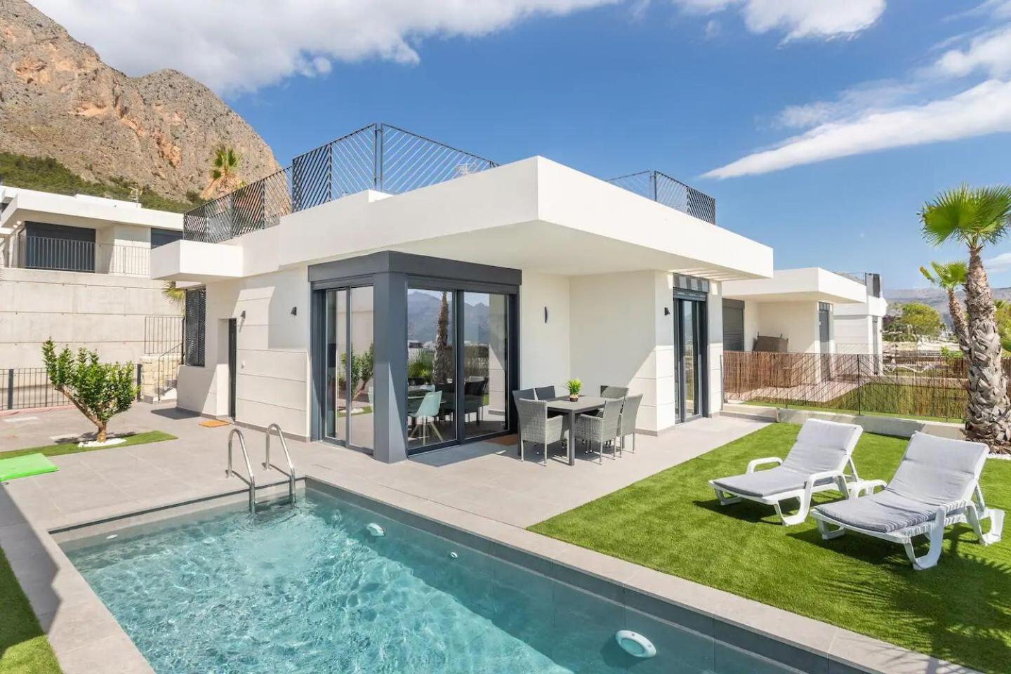 Casa Con Piscina Privada Polop Exterior foto